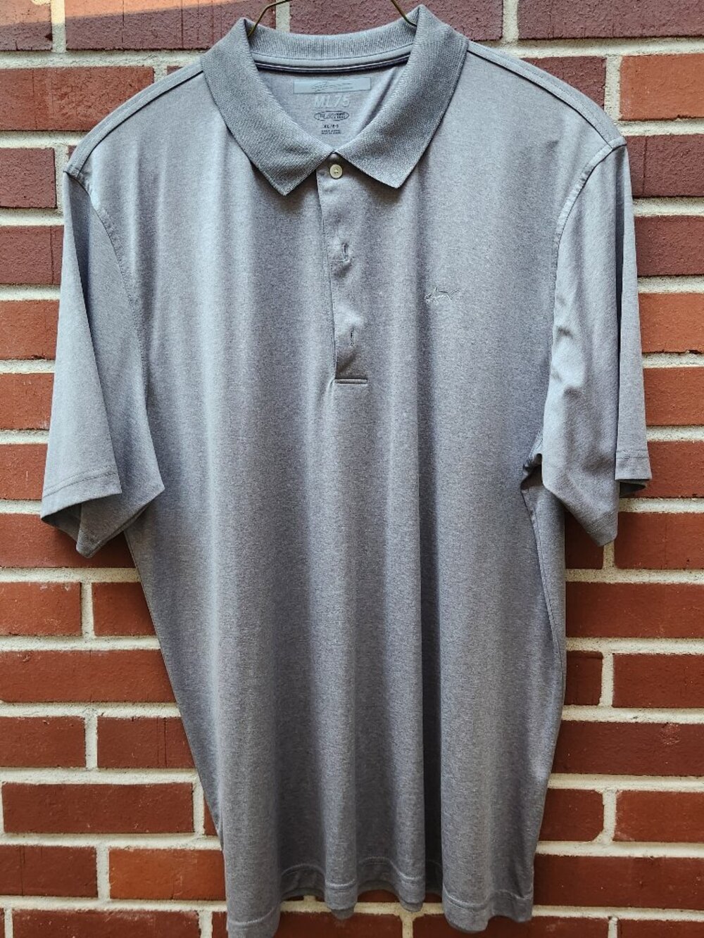 Greg Norman ML75 Gray Men's Golf Polo - Size XL